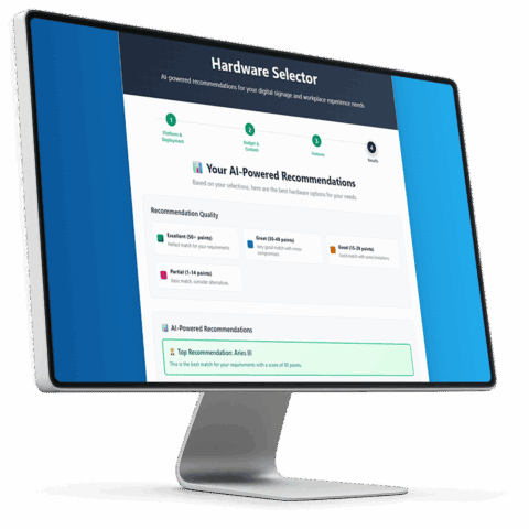 Hardware Selector - Korbyt Digital Signage