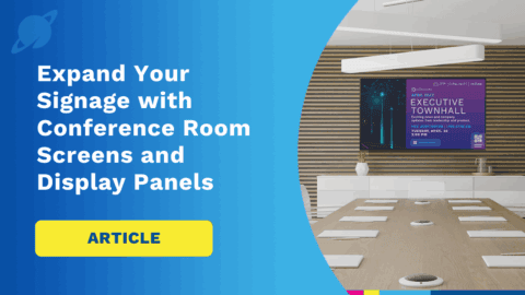 Conference room digital signage